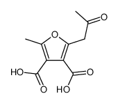 2-methyl-5-(2-oxo-propyl)-furan-3,4-dicarboxylic acid结构式