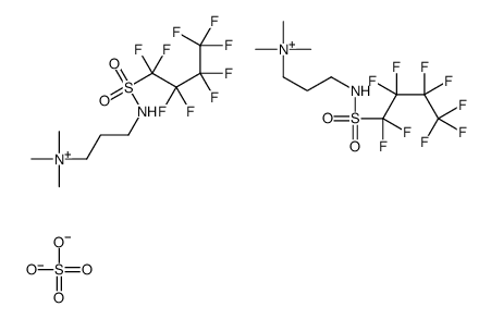bis[trimethyl-3-[[(nonafluorobutyl)sulphonyl]amino]propylammonium] sulphate Structure