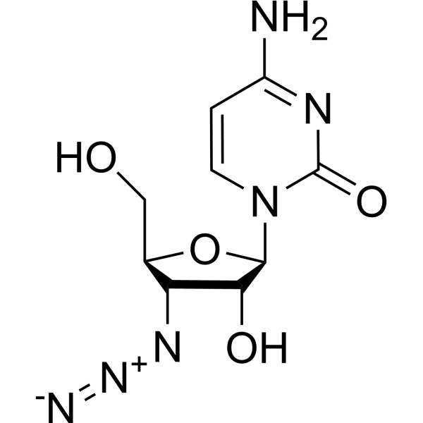 3’-Azido-3’-deoxycytidine Structure