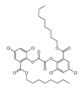 bis(2,4-dichloro-6-octoxycarbonylphenyl) oxalate Structure