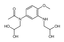 N-(2,2-dihydroxyethyl)-N-[3-(2,2-dihydroxyethylamino)-4-methoxyphenyl]acetamide结构式