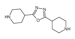 2,5-di(piperidin-4-yl)-1,3,4-oxadiazole结构式
