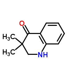 3,3-dimethyl-1,2-dihydroquinolin-4-one结构式