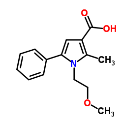 1-(2-Methoxyethyl)-2-methyl-5-phenyl-1H-pyrrole-3-carboxylic acid Structure