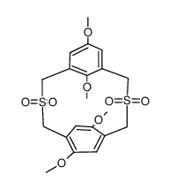 6,9,14,17-Tetramethoxy-2,11-dithia[3.3]metaparacyclophane-2,2,11,11-tetraoxide Structure