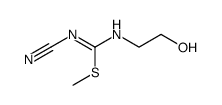 N-Cyano-S-methyl-N'-(2-hydroxyethyl)isothioharnstoff结构式