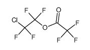 2-chloro-1,1,2,2-tetrafluoroethyl 2,2,2-trifluoroacetate结构式