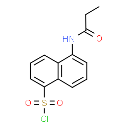 5-PROPIONYLAMINO-NAPHTHALENE-1-SULFONYL CHLORIDE结构式