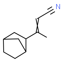3-bicyclo[2.2.1]hept-2-yl-2-butenenitrile结构式