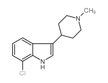 7-氯-3-(1-甲基-4-哌啶基)吲哚结构式