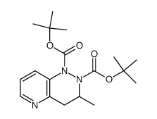 3-methyl-3,4-dihydro-pyrido[3,2-c]pyridazine-1,2-dicarboxylic acid di-tert-butyl ester结构式