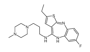 2-ethyl-7-fluoro-N-[3-(4-methylpiperazin-1-yl)propyl]-5H-thieno[3,2-c][1,5]benzodiazepin-4-amine Structure