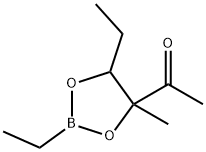 1-(2,5-Diethyl-4-methyl-1,3,2-dioxaborolan-4-yl)ethanone结构式