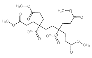 Decanedioic acid,4,7-bis(3-methoxy-3-oxopropyl)-4,7-dinitro-, 1,10-dimethyl ester Structure