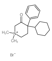 4-cyclohexyl-1,1-dimethyl-4-phenyl-5,6-dihydro-2H-pyridin-3-one structure