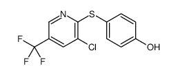 4-[3-chloro-5-(trifluoromethyl)pyridin-2-yl]sulfanylphenol结构式