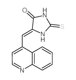 5-(quinolin-4-ylmethylidene)-2-sulfanylidene-imidazolidin-4-one Structure