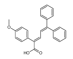 (2E)-2-(4-methoxyphenyl)-5,5-diphenylpenta-2,4-dienoic acid结构式