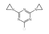 1,3,5-Triazine, 2,4-bis(1-aziridinyl)-6-chloro- Structure