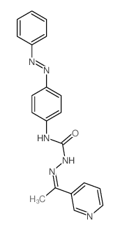 3-(4-phenyldiazenylphenyl)-1-(1-pyridin-3-ylethylideneamino)urea Structure
