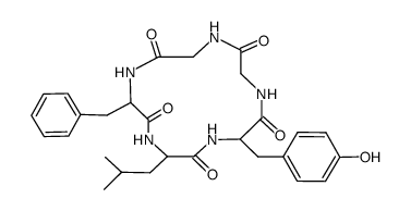 enkephalin, N-cyclo-Leu(5)-结构式