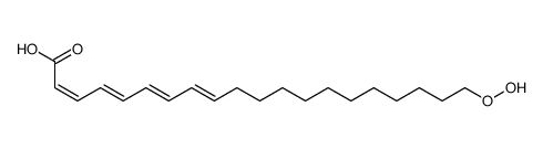 (2E,4E,6E,8E)-20-hydroperoxyicosa-2,4,6,8-tetraenoic acid Structure