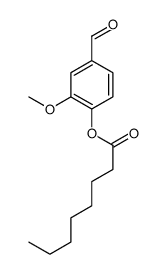 (4-formyl-2-methoxyphenyl) octanoate Structure