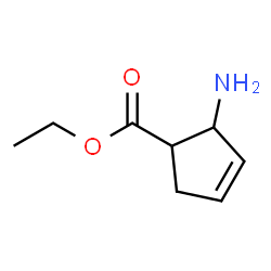 3-Cyclopentene-1-carboxylicacid,2-amino-,ethylester(9CI)结构式