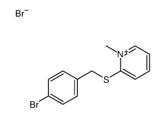 2-[(4-bromophenyl)methylsulfanyl]-1-methylpyridin-1-ium,bromide结构式