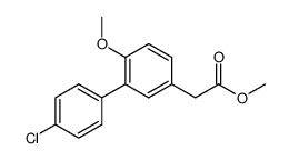 methyl 2-(4'-chloro-6-methoxy-[1,1'-biphenyl]-3-yl)acetate Structure