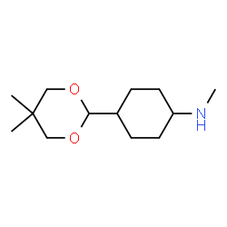 Cyclohexanamine, 4-(5,5-dimethyl-1,3-dioxan-2-yl)-N-methyl- (9CI)结构式