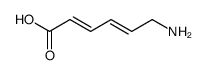 6-aminohexa-2,4-dienoic acid Structure