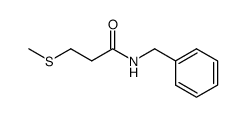 N-benzyl 3-methylthiopropionamide Structure