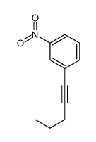 1-nitro-3-pent-1-ynylbenzene结构式