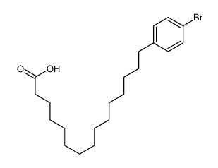 15-(4-bromophenyl)pentadecanoic acid structure
