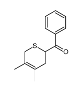2-Benzoyl-3,6-dihydro-4,5-dimethyl-2H-thiopyran结构式