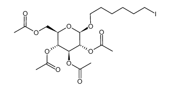 (2R,3R,4S,5R,6R)-2-(acetoxymethyl)-6-((6-iodohexyl)oxy)tetrahydro-2H-pyran-3,4,5-triyl triacetate结构式