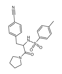 Nα-Tosyl-4-cyanphenylalaninpyrrolidid结构式