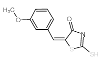 (5E)-2-疏基-5-(3-甲氧基亚苄基)-1,3-噻唑-4(5H)-酮图片