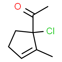Ethanone,1-(1-chloro-2-methyl-2-cyclopenten-1-yl)- Structure