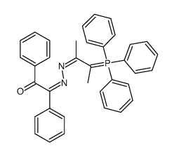 triphenyl[1-methyl-2-[(phenacylidene)hydrazono]propylidene]phosphorane Structure