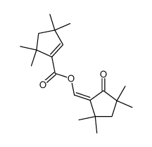 (Z)-(2,2,4,4-tetramethyl-5-oxocyclopentylidene)methyl 3,3,5,5-tetramethylcyclopent-1-ene-1-carboxylate结构式