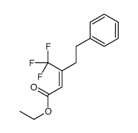 ethyl 5-phenyl-3-(trifluoromethyl)pent-2-enoate结构式