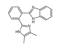 2-[2-(4,5-dimethyl-1H-imidazol-2-yl)phenyl]-1H-benzimidazole Structure