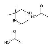 acetic acid,2,2-dimethylpiperazine结构式