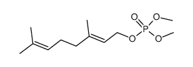 O,O-dimethyl O-((E)-3,7-dimethyl-2,6-octadien-1-yl) phosphate Structure