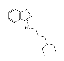 3-(3-diethylaminopropylamino)indazole结构式