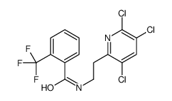 N-[2-(3,5,6-trichloropyridin-2-yl)ethyl]-2-(trifluoromethyl)benzamide结构式