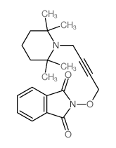 2-[4-(2,2,6,6-tetramethyl-1-piperidyl)but-2-ynoxy]isoindole-1,3-dione结构式