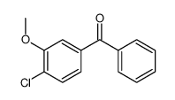 (4-chloro-3-methoxyphenyl)-phenylmethanone Structure